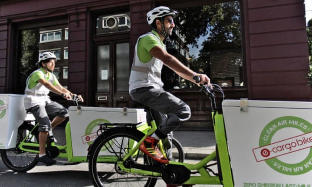 E-cargobikes expects to be using more than 1,500 bikes by April 2023. Photograph: E-cargobikes